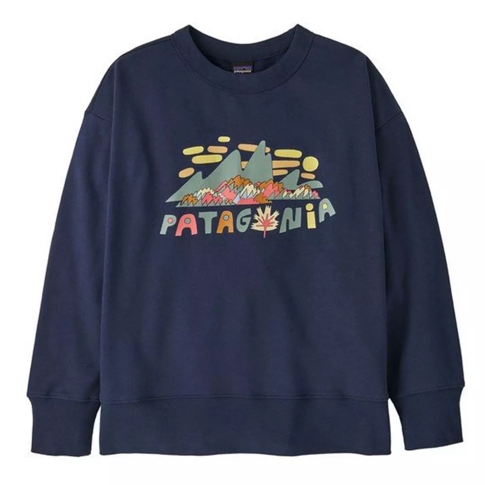 Kids' Patagonia Fitz Roy Foliage Crewneck Sweatshirt